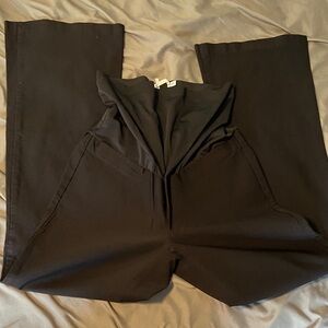 Black Wide-Leg Pants